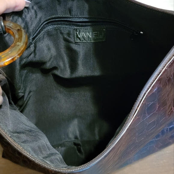 Vaneli Large Faux Crocodile Print Shoulder Bag - Picture 6 of 6